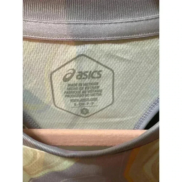 Asics Match Graphic Tank in Purple and White, color 500.  Size S/P,  NWT - Picture 2 of 4